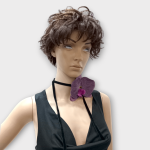 چوکر بندی گل ارکیده بنفش