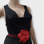 چوکر بندی گل قرمز