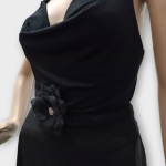 چوکر بندی گل مشکی نگین دار