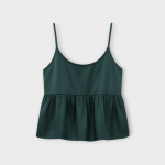 تاپ بندی چین دار ساتن سبز کله غازی یقه گرد سایز 32 تا 62 (رنگبندی موجود) رویداسما roydasma سایز بزرگ موجود