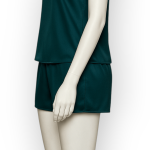 تاپ شلوارک ساتن سبز کله غازی سایز 32 تا 62 (رنگبندی موجود) رویداسما roydasma سایز بزرگ موجود