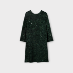 تونیک مخمل پولکی سبز کله غازی سایز 32 تا 62 (رنگبندی موجود) رویداسما roydasma