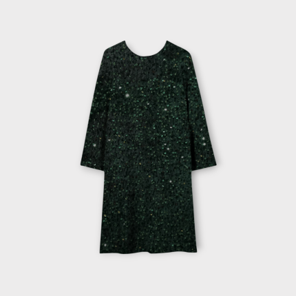 تونیک مخمل پولکی سبز کله غازی سایز 32 تا 62 (رنگبندی موجود) رویداسما roydasma