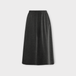 دامن بافت طوسی میدی ای لاین کمرکش سایز 32 تا 62 قد 80 رویداسما roydasma سایز بزرگ موجود