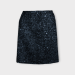 دامن مخمل پولکی راسته کوتاه پشت کش آبی نفتی سایز 32 تا 62 (رنگبندی موجود)رویداسما roydasma سایز بزرگ موجود