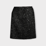 دامن مخمل پولکی راسته کوتاه پشت کش مشکی سایز 32 تا 62 (رنگبندی موجود)رویداسما roydasma سایز بزرگ موجود