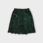 دامن مخمل پولکی کوتاه کمرکش ای لاین سبز کله غازی سایز 32 تا 62 (رنگبندی موجود)رویداسما roydasma سایز بزرگ موجود