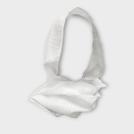 شال نخی راه راه سفید سبک خنک رویداسما roydasma