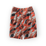 شلوارک پیله دار طرح زنجیر با زمینه قرمز پشت کش کرپ نخ سایز 32 تا 62 سایز بزرگ موجود رویداسما roydasma