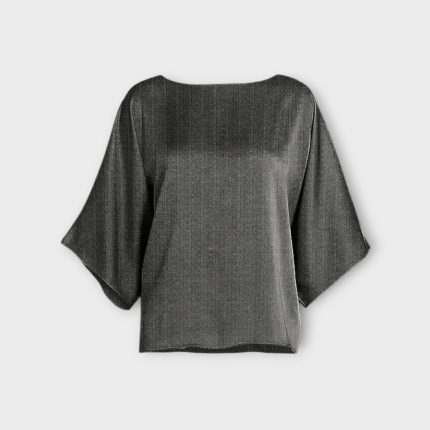 شومیز بافت طوسی آستین کیمونو سایز 32 تا 62 رویداسما roydasma سایز بزرگ موجود