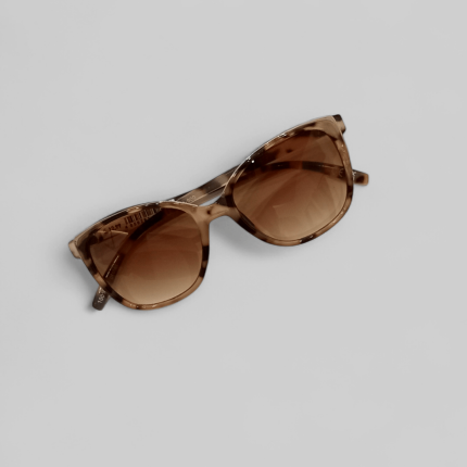 عینک آفتابی فریم پلنگی مربع زنانه شیشه قهوه ای