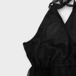 پیراهن مجلسی توری گردنی مشکی سایز 32 تا 62 (رنگبندی موجود) رویداسما roydasma