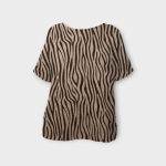 بلوز زبرا آستین کوتاه کرپ نخ سایز 32 تا 62 رویداسما roydasma سایز بزرگ موجود