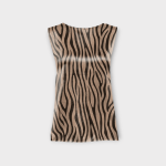 تاپ آستین حلقه ای زبرا کرپ نخ سایز 32 تا 62 سایز بزرگ موجود رویداسما roydasma