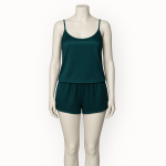 تاپ شلوارک ساتن سبز کله غازی سایز 32 تا 62 (رنگبندی موجود) رویداسما roydasma سایز بزرگ موجود