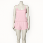 تاپ شلوارک ساتن صورتی سایز 32 تا 62 (رنگبندی موجود) رویداسما roydasma سایز بزرگ موجود
