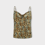 تاپ یقه شل کرپ پلنگی سایز 32 تا 62 سایز بزرگ موجود رویداسما roydasma