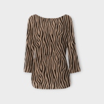 تونیک زبرا کرپ نخ قد 80cm سایز 32 تا 62 سایز بزرگ موجود رویداسما roydasma