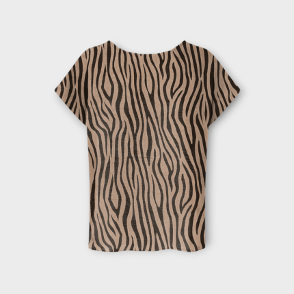 تیشرت زبرا آستین کوتاه کرپ نخ سایز 32 تا 62 رویداسما roydadma سایز بزرگ موجود