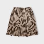 دامن کوتاه زبرا کرپ نخ ای لاین کمرکش سایز 32 تا 62 سایز بزرگ موجود رویداسما roydasma