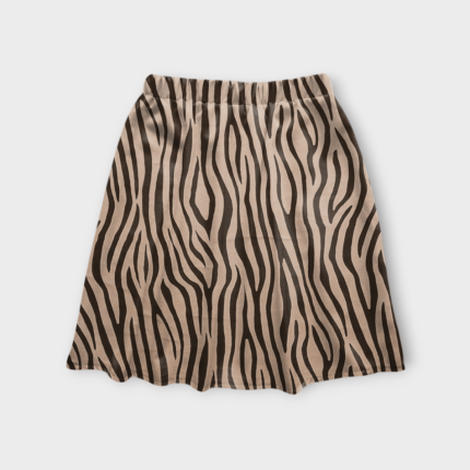 دامن کوتاه زبرا کرپ نخ ای لاین کمرکش سایز 32 تا 62 سایز بزرگ موجود رویداسما roydasma