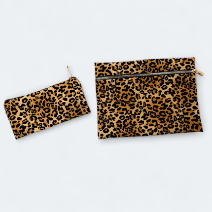 ست کیف آرایشی و نظم دهنده تخت پلنگی 2 عددی رویداسما roydasma