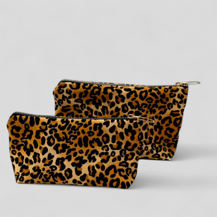 ست کیف آرایشی و نظم دهنده پلنگی 2 عددی رویداسما roydasma