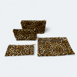 ست کیف آرایشی و نظم دهنده پلنگی 4 عددی رویداسما roydasma