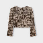 شومیز کراپ زبرا کرپ نخ آستین بلند سایز 32 تا 62 سایز بزرگ موجود رویداسما roydasma