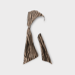 هدبند گره ای زبرا کرپ نخ پهنا 15cm مینی اسکارف رویداسما roydasma