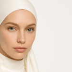 هدبند گره ای ساتن پهن سفید (مینی اسکارف) رویداسما roydasma