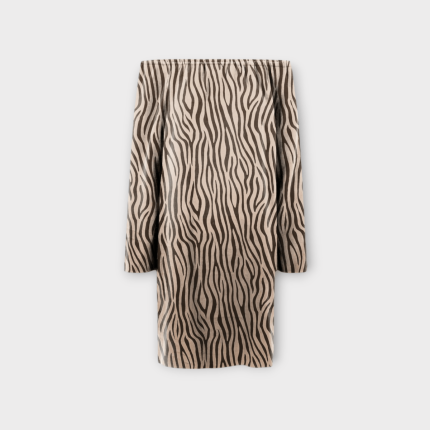 پیراهن دکلته زبرا کرپ نخ قد 90cm سایز 32 تا 62 سایز بزرگ موجود رویداسما roydasma