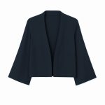 کت کراپ جلوباز آبی نفتی کرپ سایز 32 تا 62 (رنگبندی موجود) رویداسما roydasma سایز بزرگ موجود