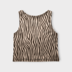 کراپ تاپ زبرا کرپ نخ آستین حلقه ای سایز 32 تا 62 سایز بزرگ موجود رویداسما roydasma