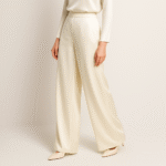 شلوار بگ ساتن پشت کش قرمز قد 100cm سایز 32 تا 62 (رنگبندی موجود) - Image 4