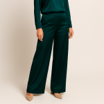 شلوار پیله دار ساتن سبز کله غازی سایز 32 تا 62 (رنگبندی موجود) رویداسما roydasma سایز بزرگ موجود