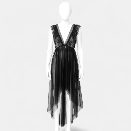 لباس خواب مشکی پشت بلند سایز 32 تا 62 (رنگبندی موجود) رویداسما roydasma سایز بزرگ موجود