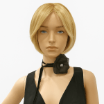 چوکر بندی گل مشکی نگین دار رویداسما roydasma