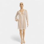 کاور مایو و رویی ساحلی سفید توری سایز 32 تا 62 (رنگبندی موجود) رویداسما roydasma سایز بزرگ موجود