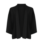 کت یقه برگردان کرپ مشکی سایز 32 تا 62 (رنگبندی موجود) رویداسما roydasma سایز بزرگ موجود