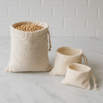 کیسه نان و سبزی بنددار الیاف طبیعی متقال رویداسما roydasma