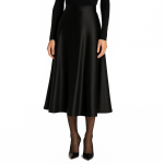 دامن ساتن اِی لاین میدی سایز 32 تا 62 قد 70cm (رنگبندی موجود) رویداسما roydasma سایز بزرگ موجود