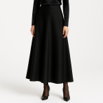 دامن ساتن اِی لاین میدی سایز 32 تا 62 قد 80cm (رنگبندی موجود) رویداسما roydasma سایز بزرگ موجود