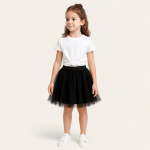 دامن کودک توری مشکی 2 تا 11 سال (رنگبندی موجود) رویداسما roydasma