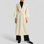 ربدوشامبر عروس ساتن سفید بلند کلاسیک سایز 32 تا 62 (رنگبندی موجود) رویداسما roydasma