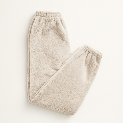 شلوار خز تدی دمپاکش سفید سایز 32 تا 62 رویداسما roydasma سایز بزرگ موجود