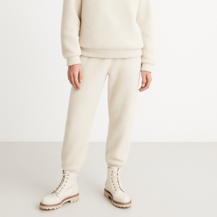 شلوار خز تدی دمپاکش سفید سایز 32 تا 62 رویداسما roydasma سایز بزرگ موجود