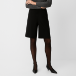 شلوارک زنانه پشت کش کرپ مشکی سایز 32 تا 62 (رنگبندی موجود) رویداسما roydasma سایز بزرگ موجود