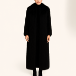 پالتو خز زنانه بلند مشکی سایز 32 تا 62 قد 125cm (رنگبندی موجود) سایز بزرگ موجود