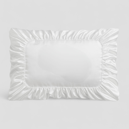 کاور کش دار بالش ساتن سفید (رنگبندی موجود)